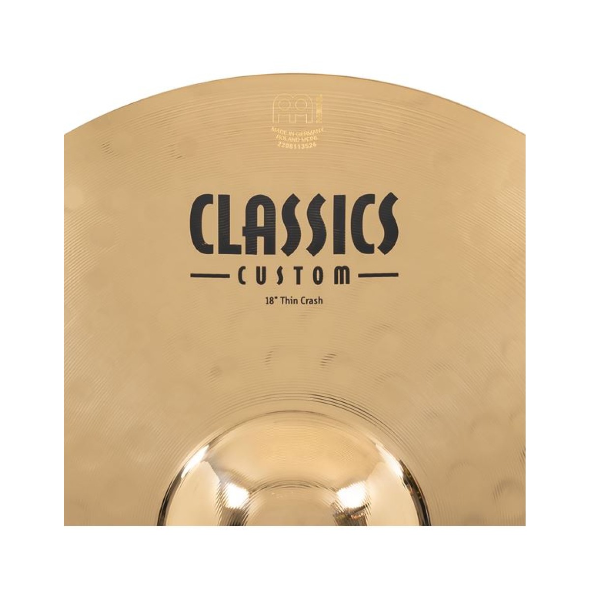 MEINL 18" CC18TC-B Classics Custom Brilliant Πιατίνι Thin Crash