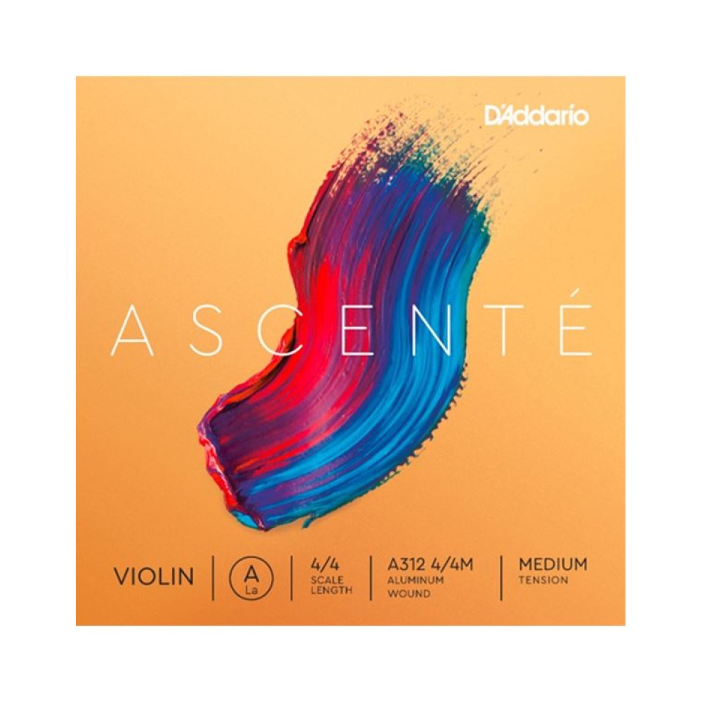 D'Addario ASCENTE A312 4/4 Medium Tension Χορδή Λα Βιολιού