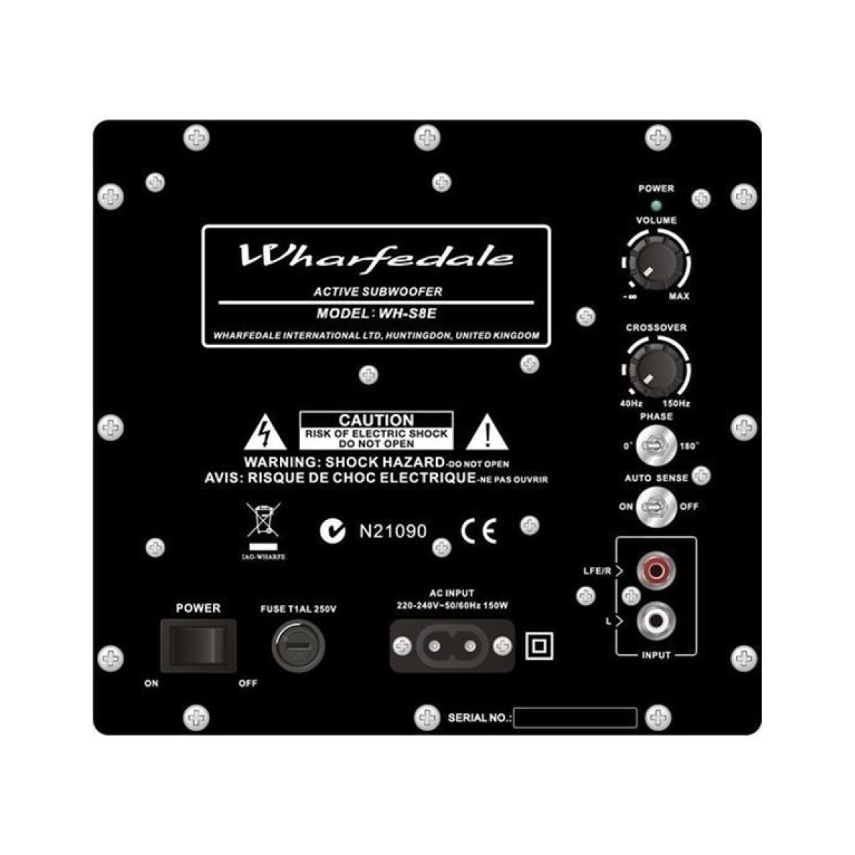 WHARFEDALE WH-S8E Black Subwoofer