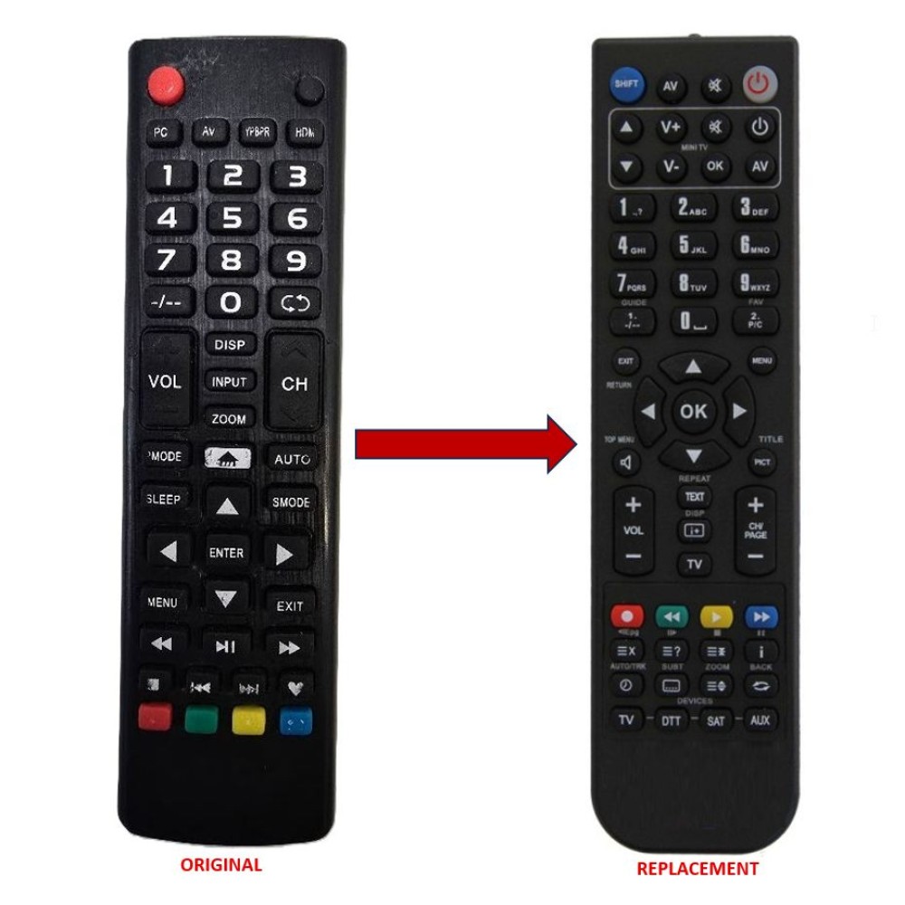 NODA 42DP001 REPLACEMENT REMOTE CONTROL