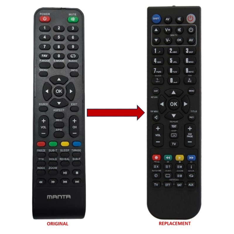 MANTA REPLACEMENT REMOTE CONTROL