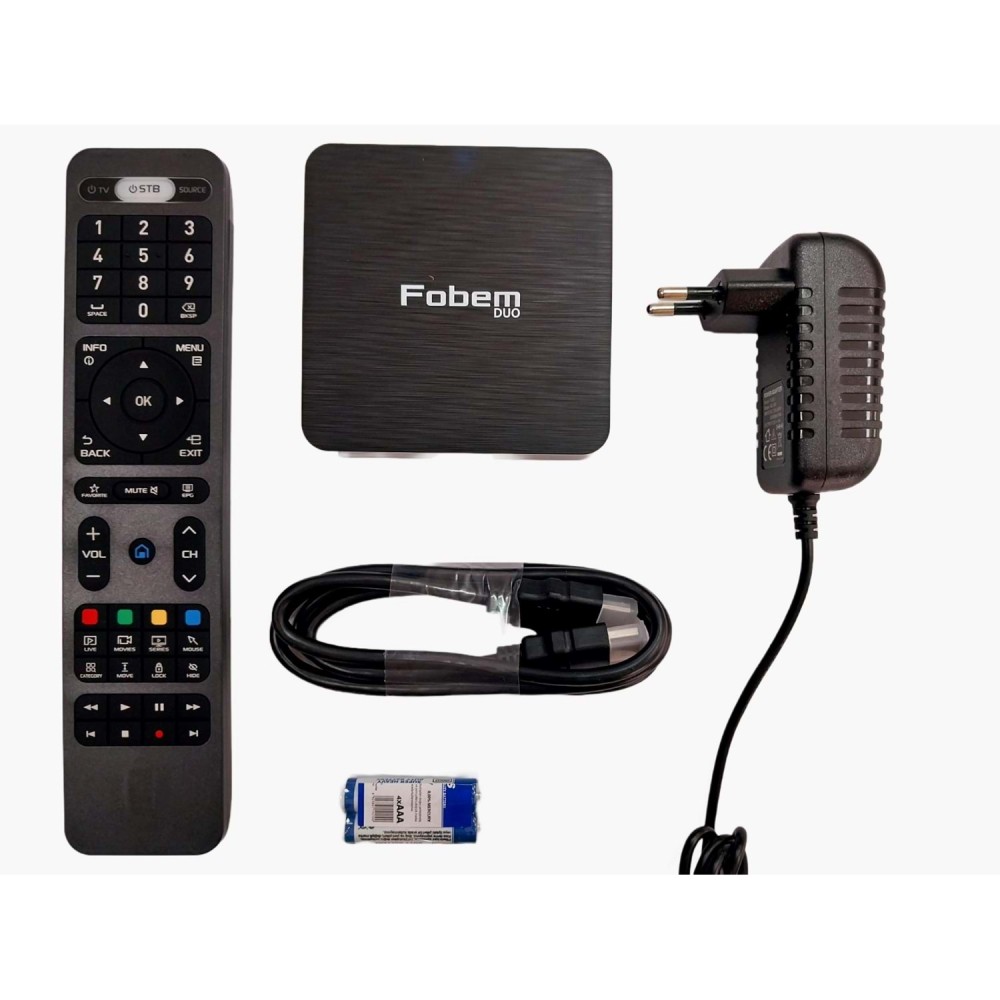 FOBEM DUO 4K ANDROID 10 TV BOX