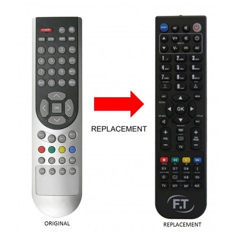 TELEFUNKEN TLF22-100 REPLACEMENT REMOTE CONTROL