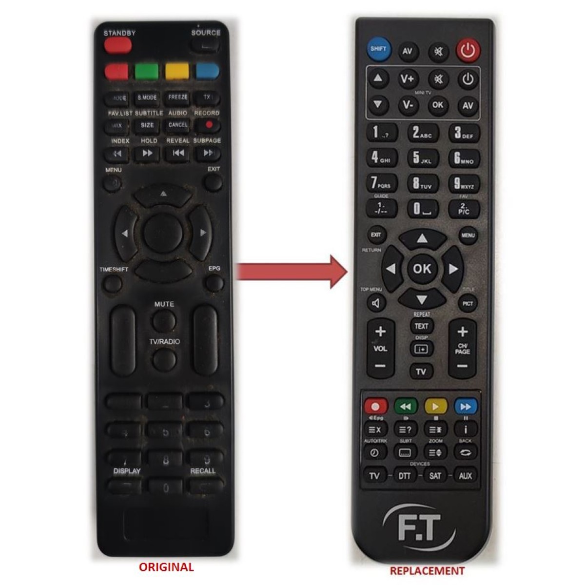 ELITE 32" LED TV REPLACEMENT REMOTE CONTROL