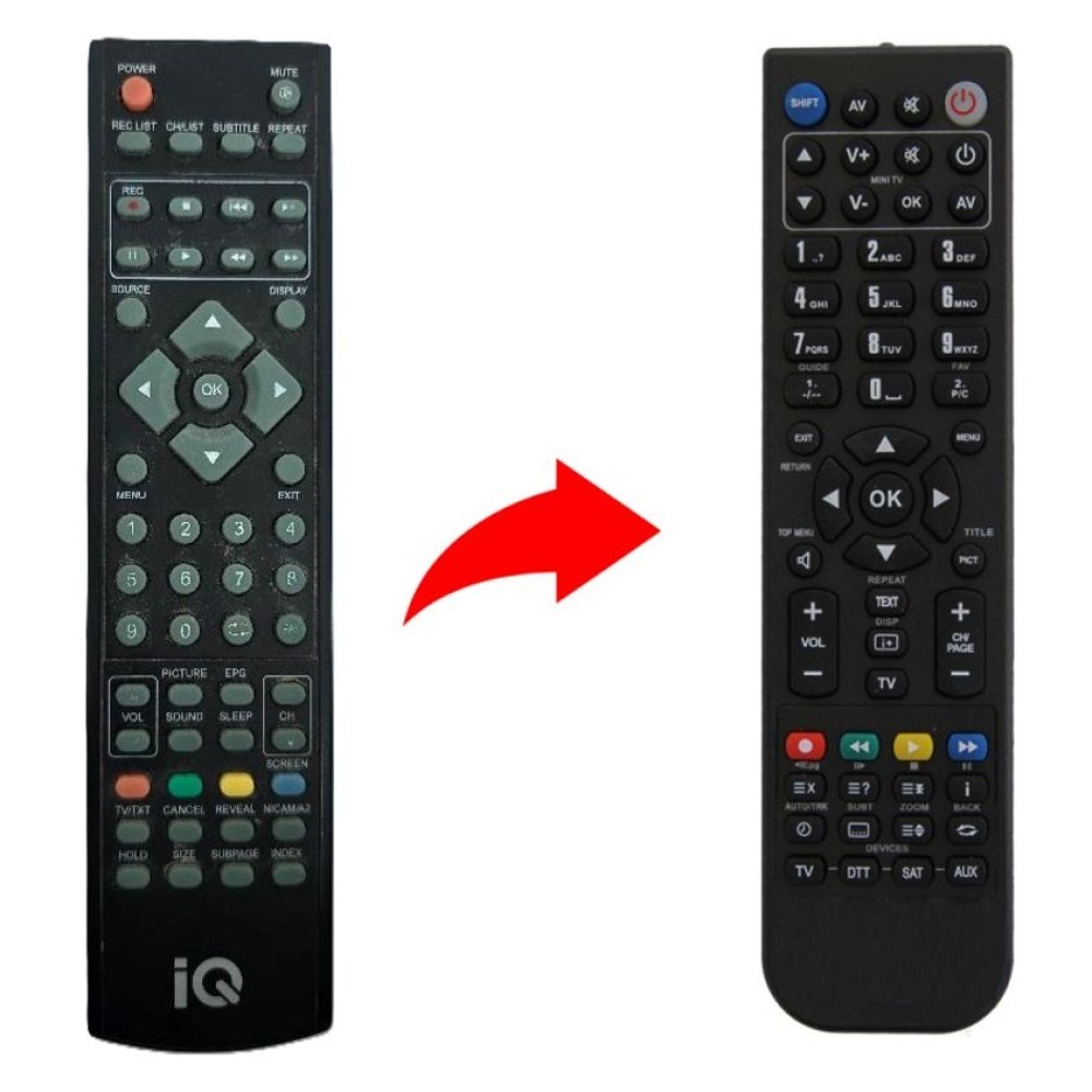IQ LED TV REPLACEMENT REMOTE CONTROL