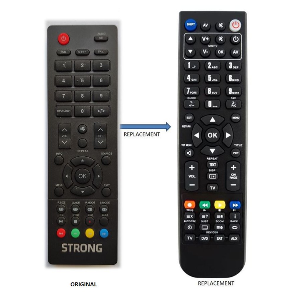 STRONG LED TV REPLACEMENT REMOTE CONTROL