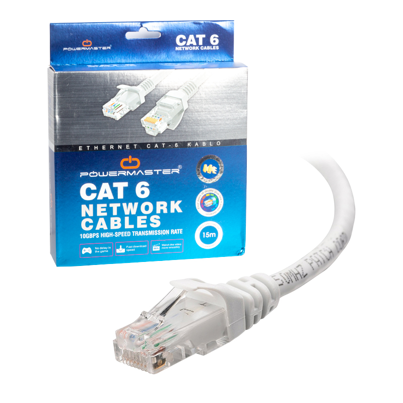 POWERMASTER NETWORK UTP CABLE CAT6 15M