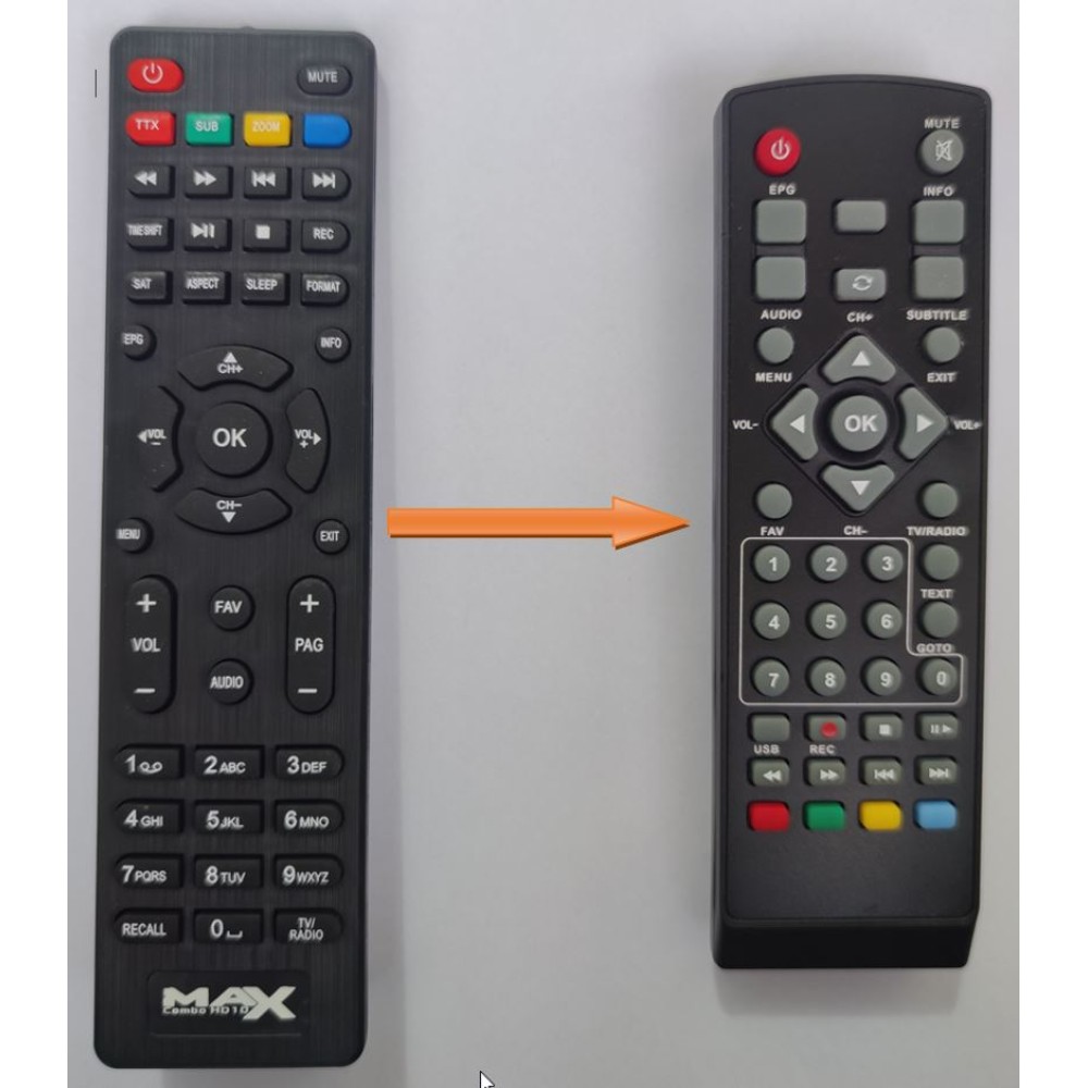 MAX HD10 COMBO REMOTE CONTROL