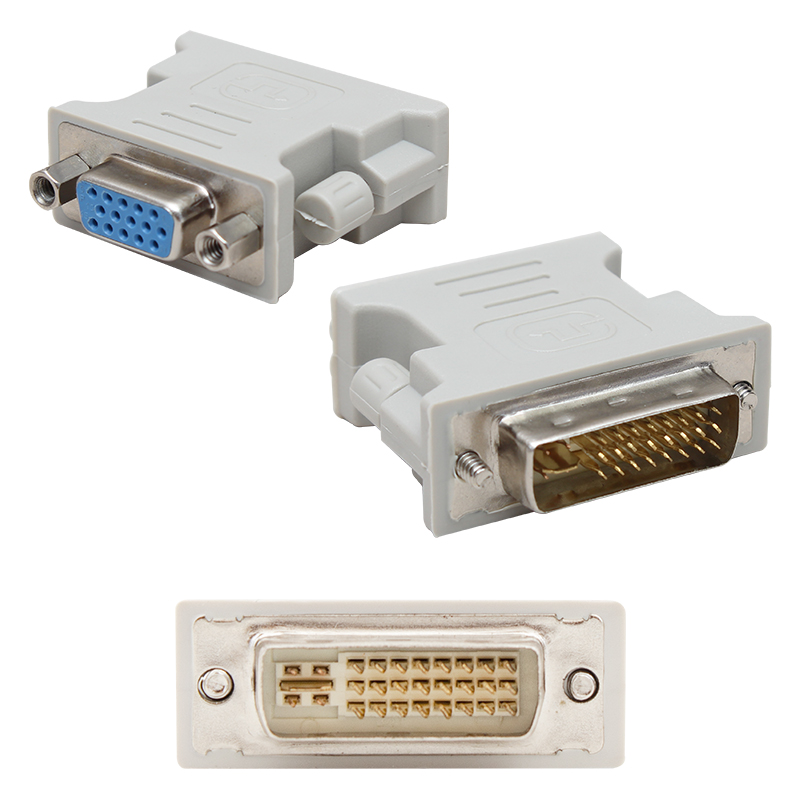 ADAPTOR DVI MALE TO VGA 15 PIN FEMALE