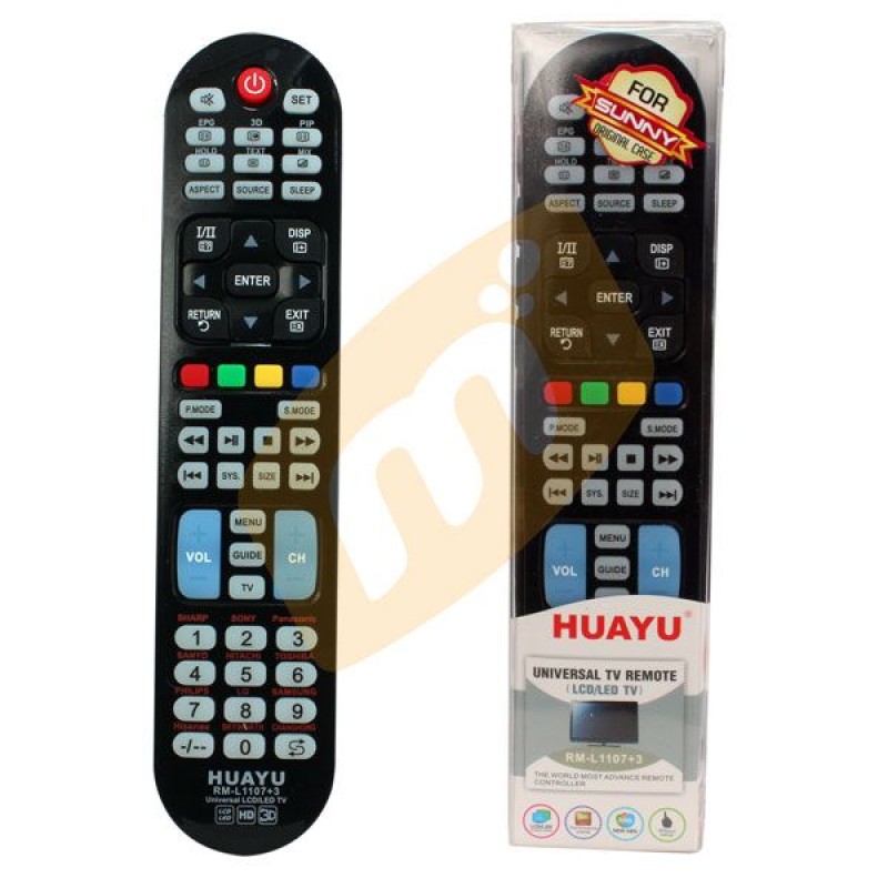 UNIVERSAL REMOTE CONTROL LCD & LED 1107