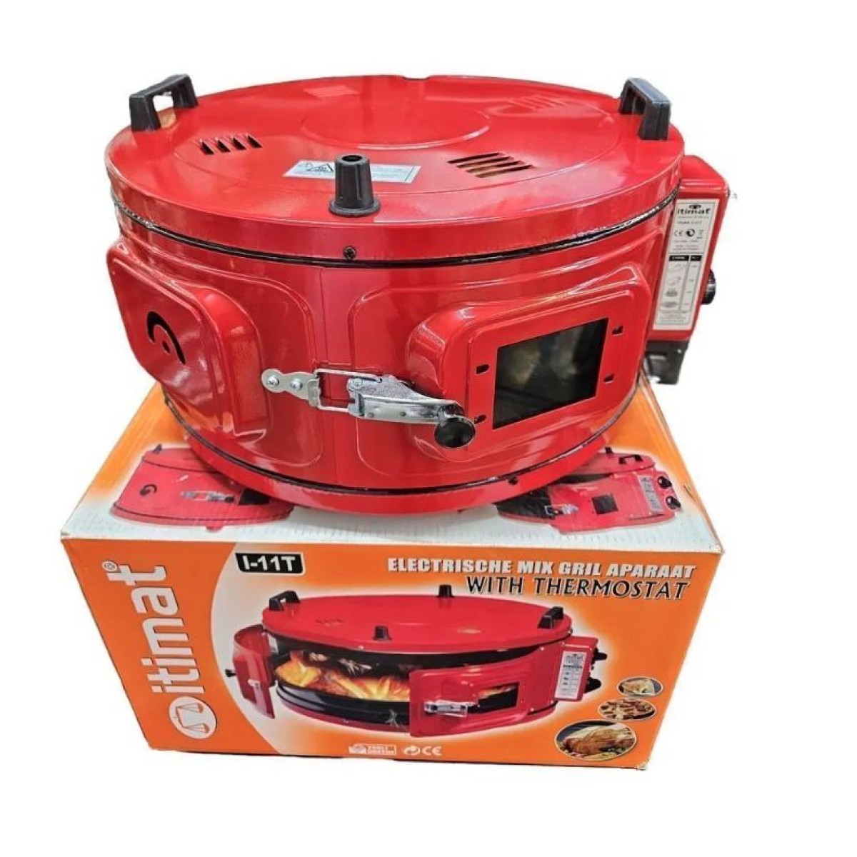 ITIMAT I-11T RED ROUND OVEN 1011