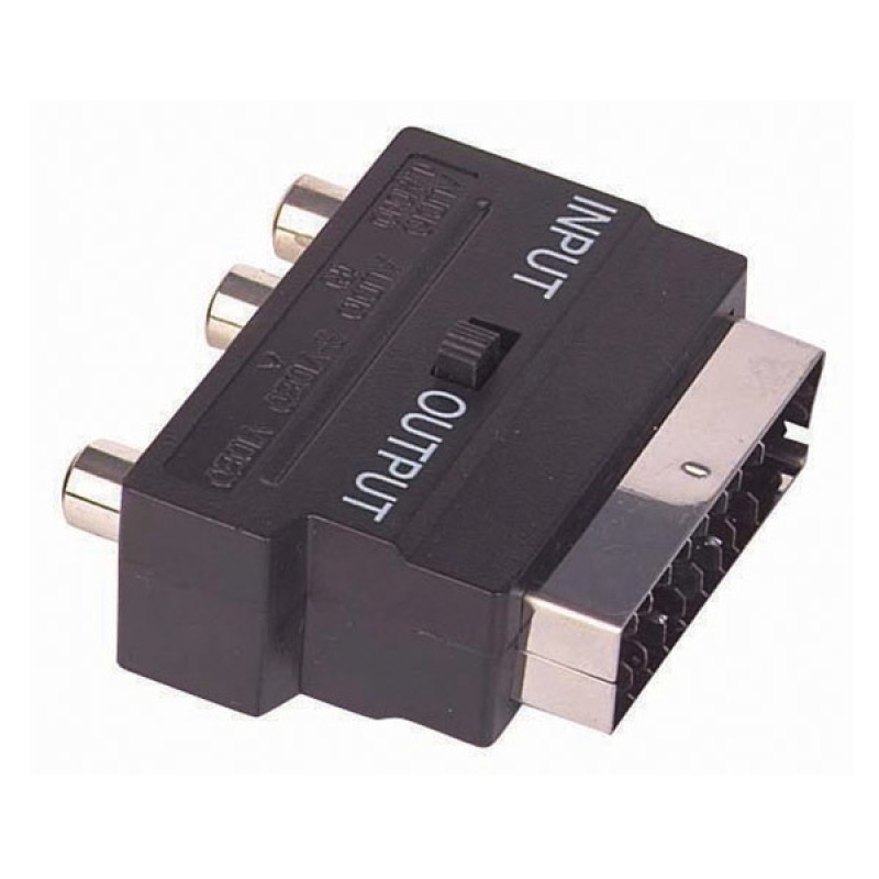 ADAPTOR SCART / RCA IN / OUT
