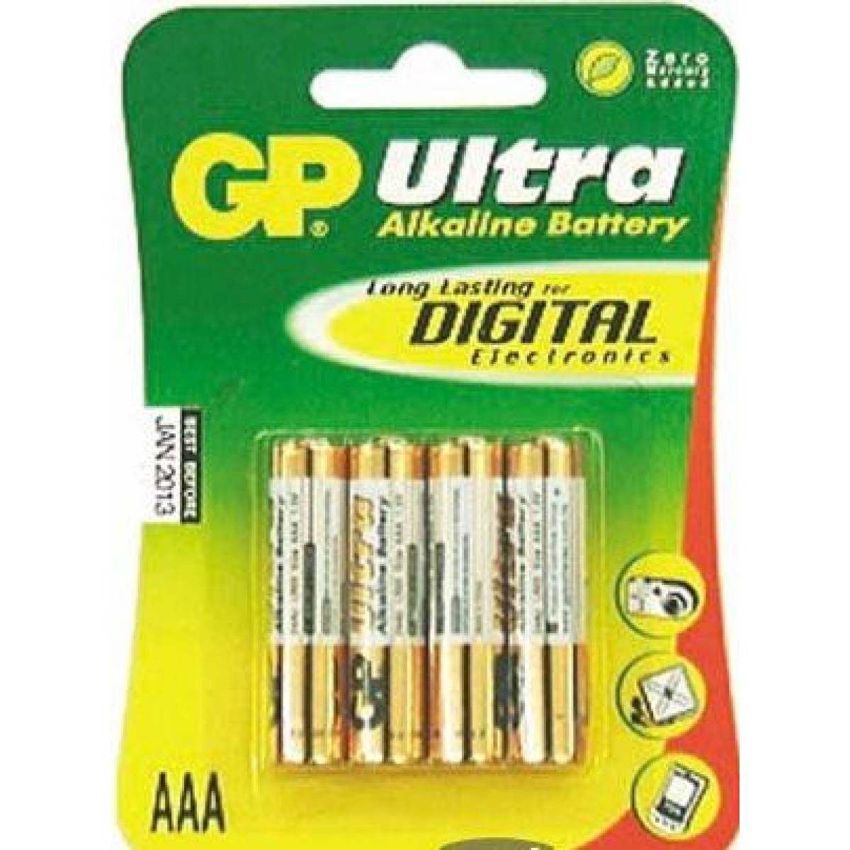 GP ULTRA ALKALINE BATTERY LR03 AAA BLISTER 4