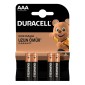 DURACELL BATTERY LR03AAA BLISTER 4
