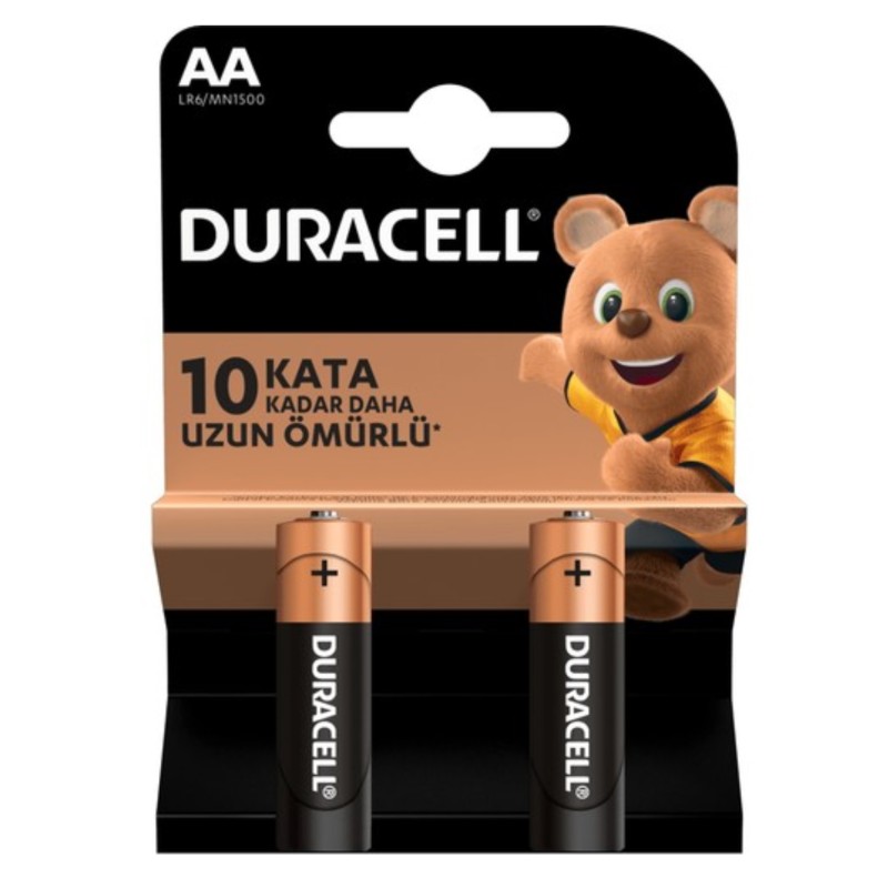 DURACELL ALKALINE BATTERY LR06AA BLISTER 2