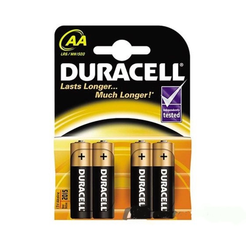 DURACELL ALKALINE BATTERY LR06AA BLISTER 4