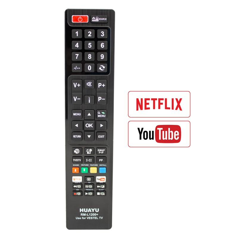 HUAYU RM-L1200+ UNIVERSAL REMOTE CONTROL FOR VESTEL TV's