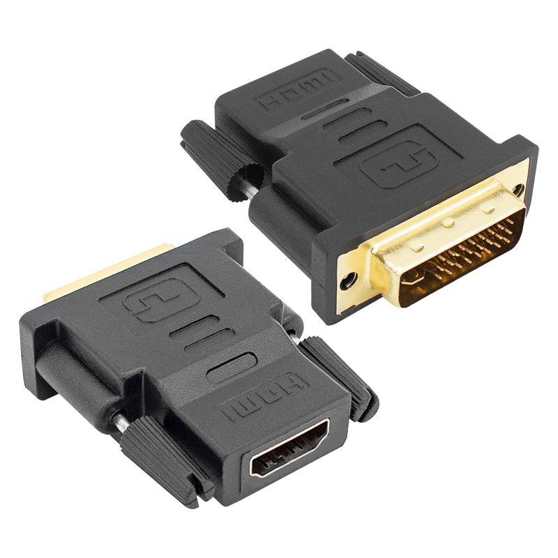 DVI to HDMI Female 24+5 Pin Μετατροπέα Gold Adapter 14418