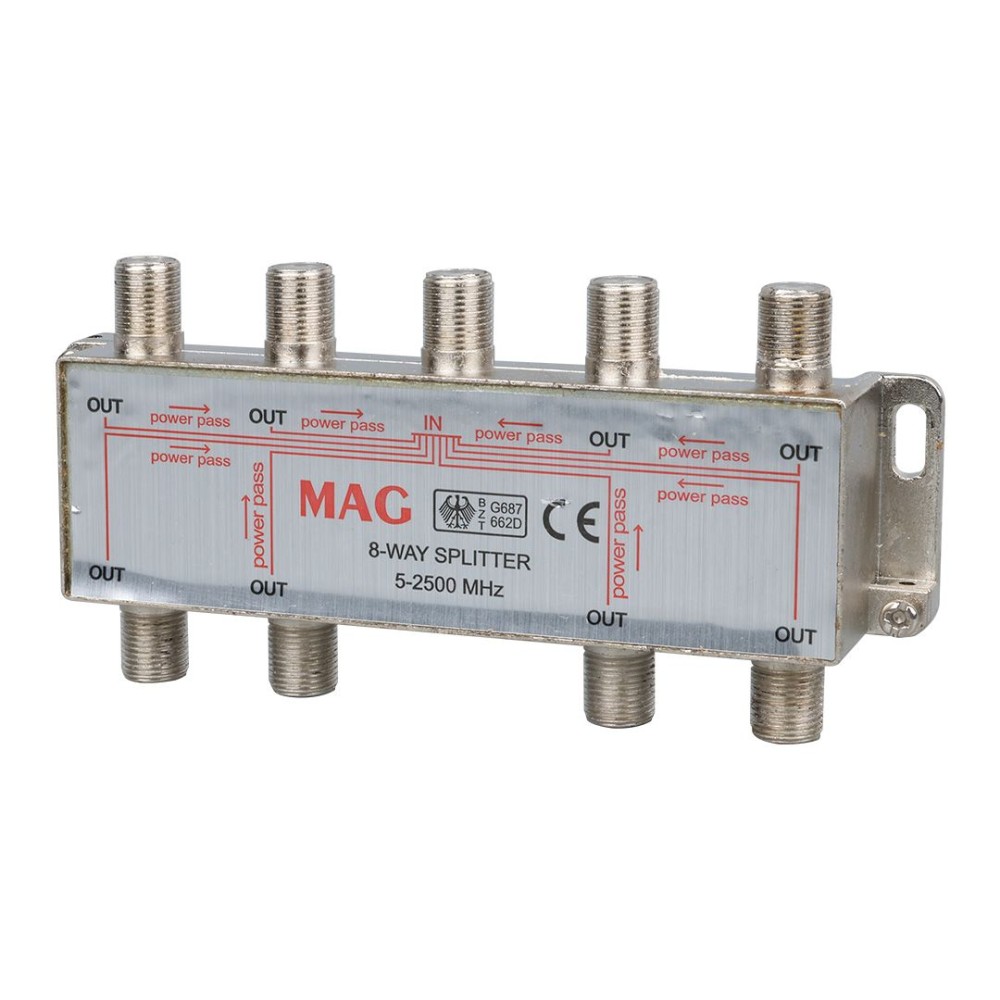 MAG MG-1511 8-WAY 1/8 5-2500MHz Splitter