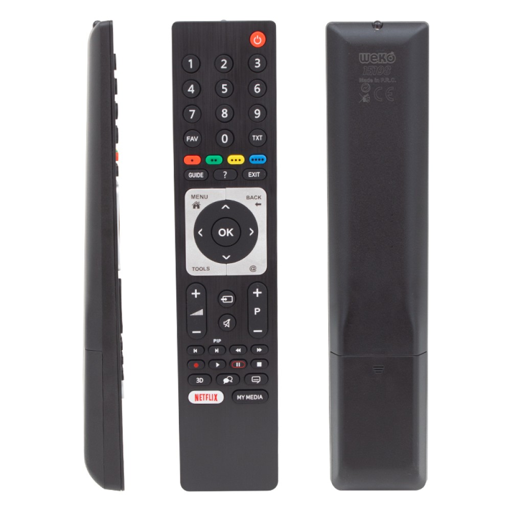 GRUNDIG BEKO RC 3304805/01B Netflix Remote Control