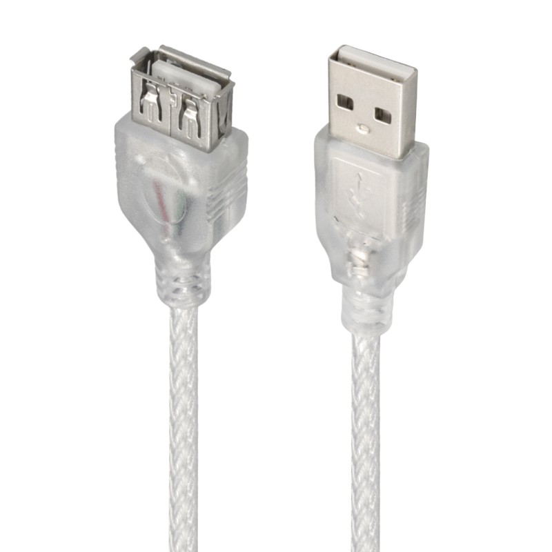ΠΡΟΕΚΤΑΣΗ USB 1.5M. ΔΙΑΦΑΝΗ ΚΑΛΩΔΙΟ