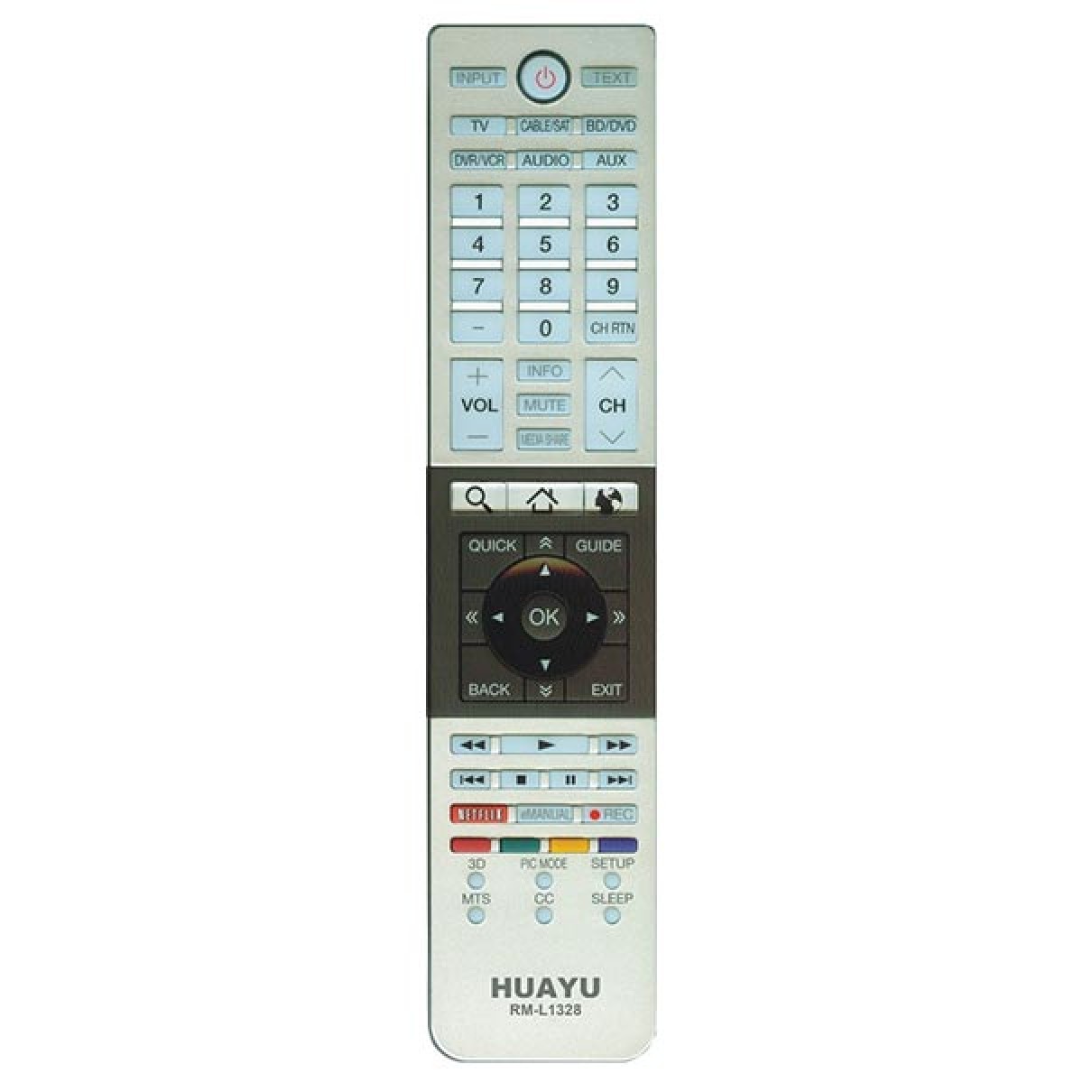 TOSHIBA RM-L1328 NETFLIX REMOTE CONTROL