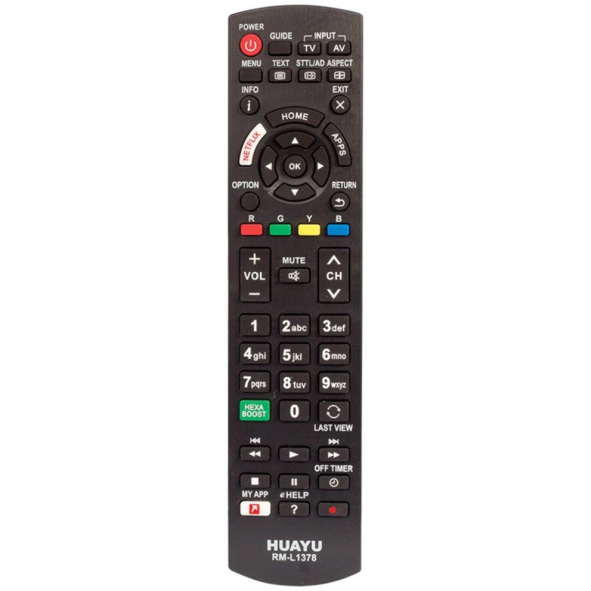 PANASONIC REMOTE CONTROL RM-L1378