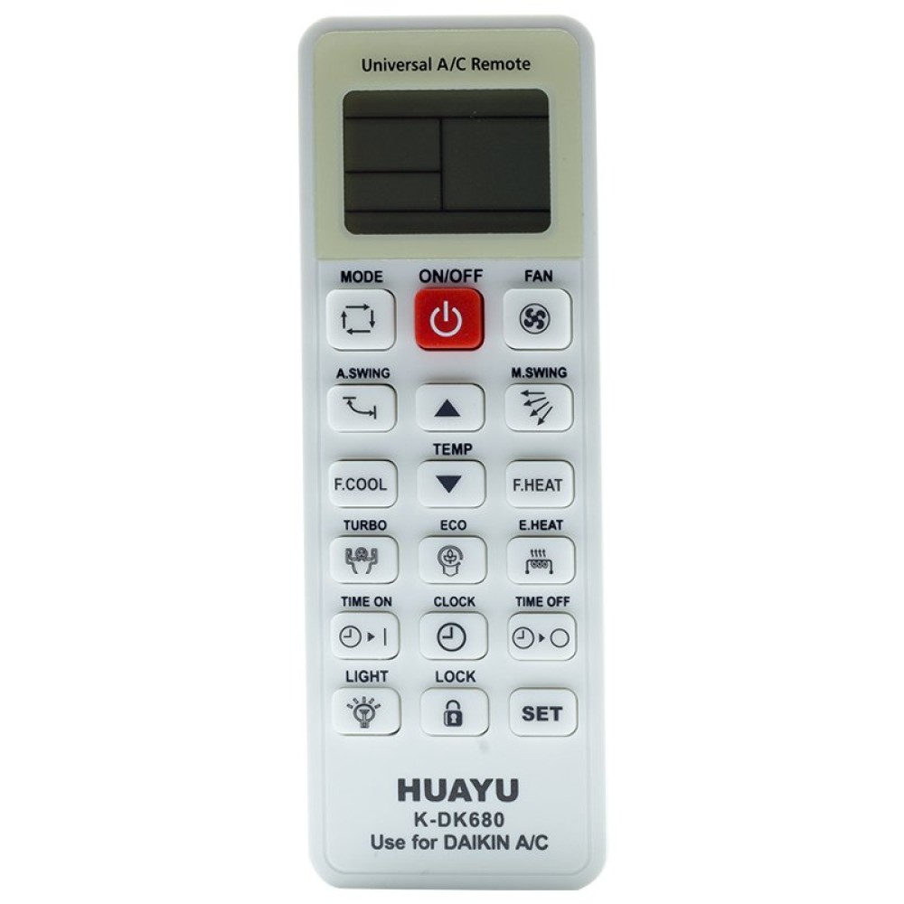 DAIKIN AIR CONDITION UNIVERSAL REMOTE CONTROL