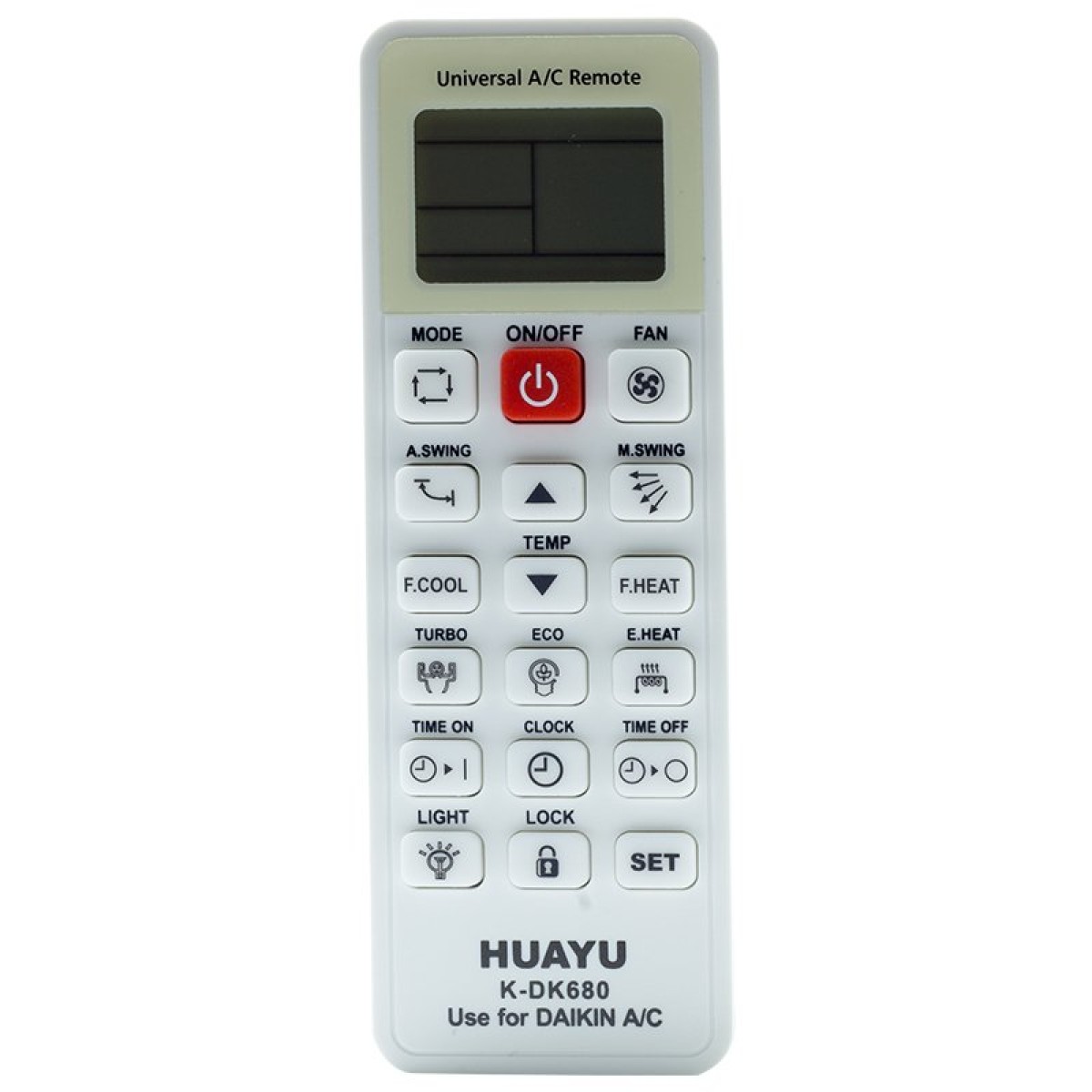 DAIKIN AIR CONDITION UNIVERSAL REMOTE CONTROL