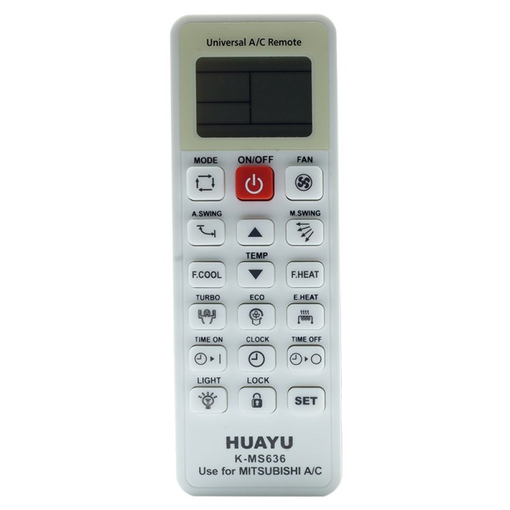MITSUBISHI AIR CONDITION UNIVERSAL REMOTE CONTROL