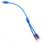 RCA Stereo Amplifier Cable 1 Male to 2 Female (Καλώδιο Ενισχυτή)