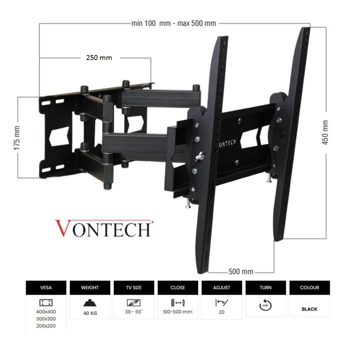 VONTECH VT-752 HC PRO WALL MOUNT