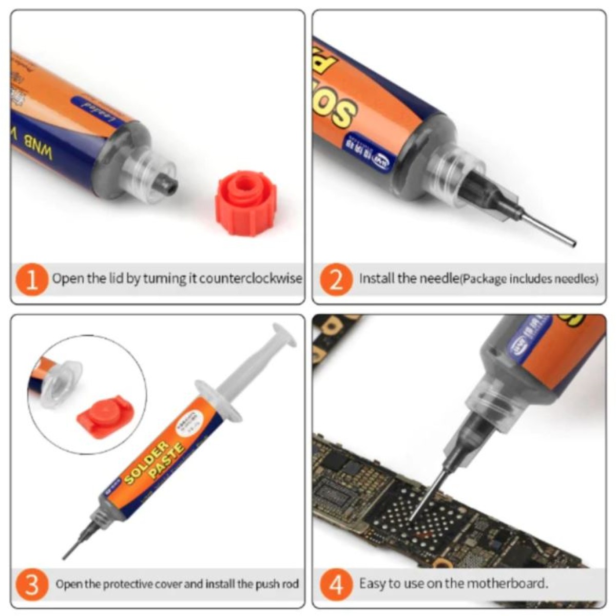 SOLDEX CREAM Syringe Liquid Flux Solder