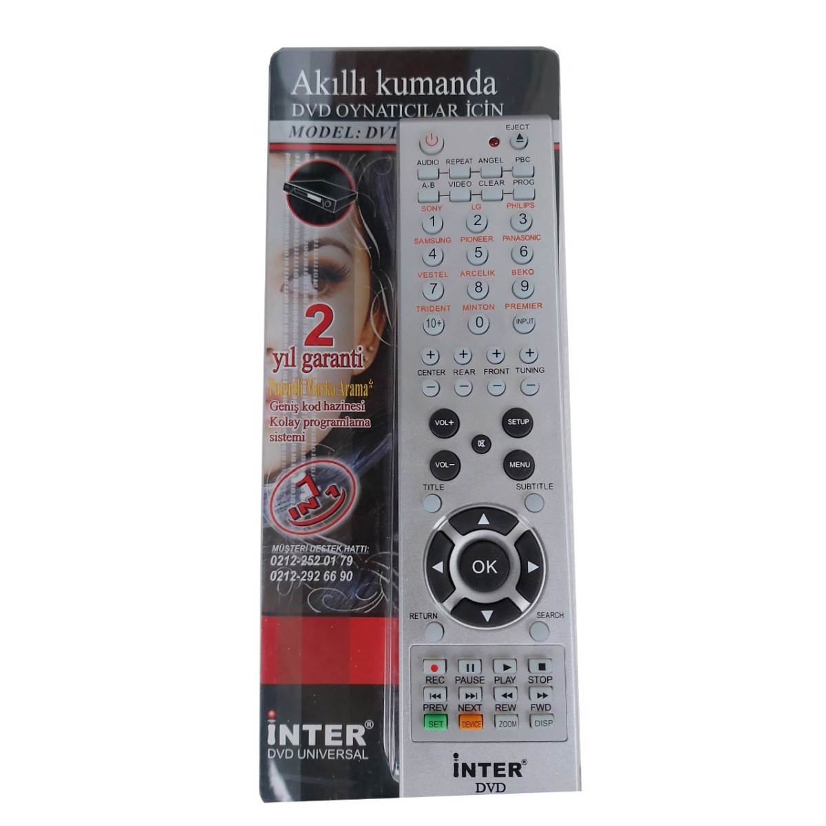 INTER DVD UNIVERSAL REMOTE CONTROL
