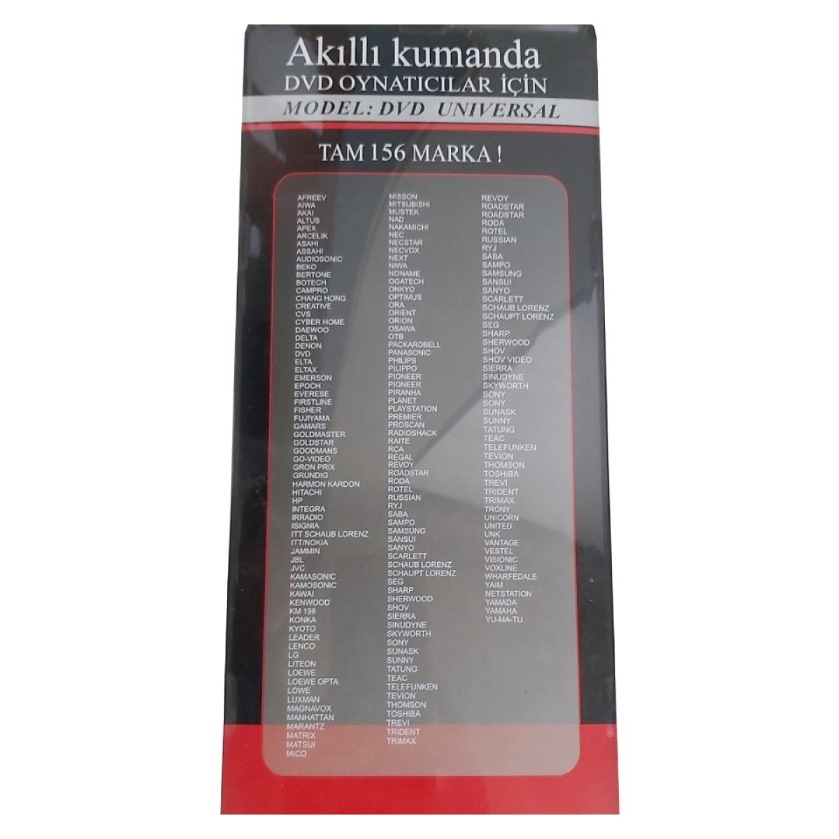 INTER DVD UNIVERSAL REMOTE CONTROL