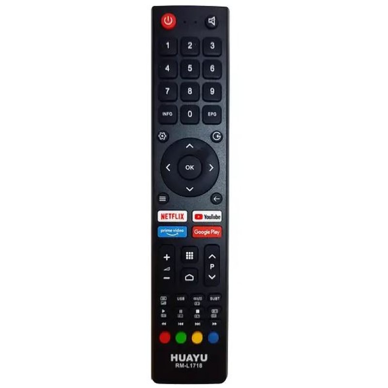 CHANGHONG RM-L1718 NETFLIX Google Play Remote Control