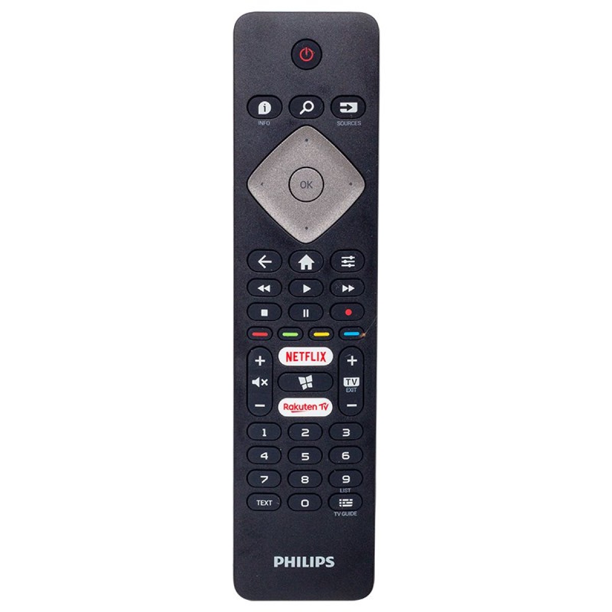 PHILIPS NETFLIX & RAKUTEN TV REMOTE CONTROL