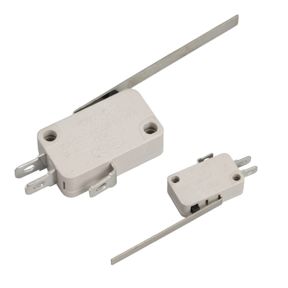 Long Straight Lever Micro Switch, Quick Connect Terminal