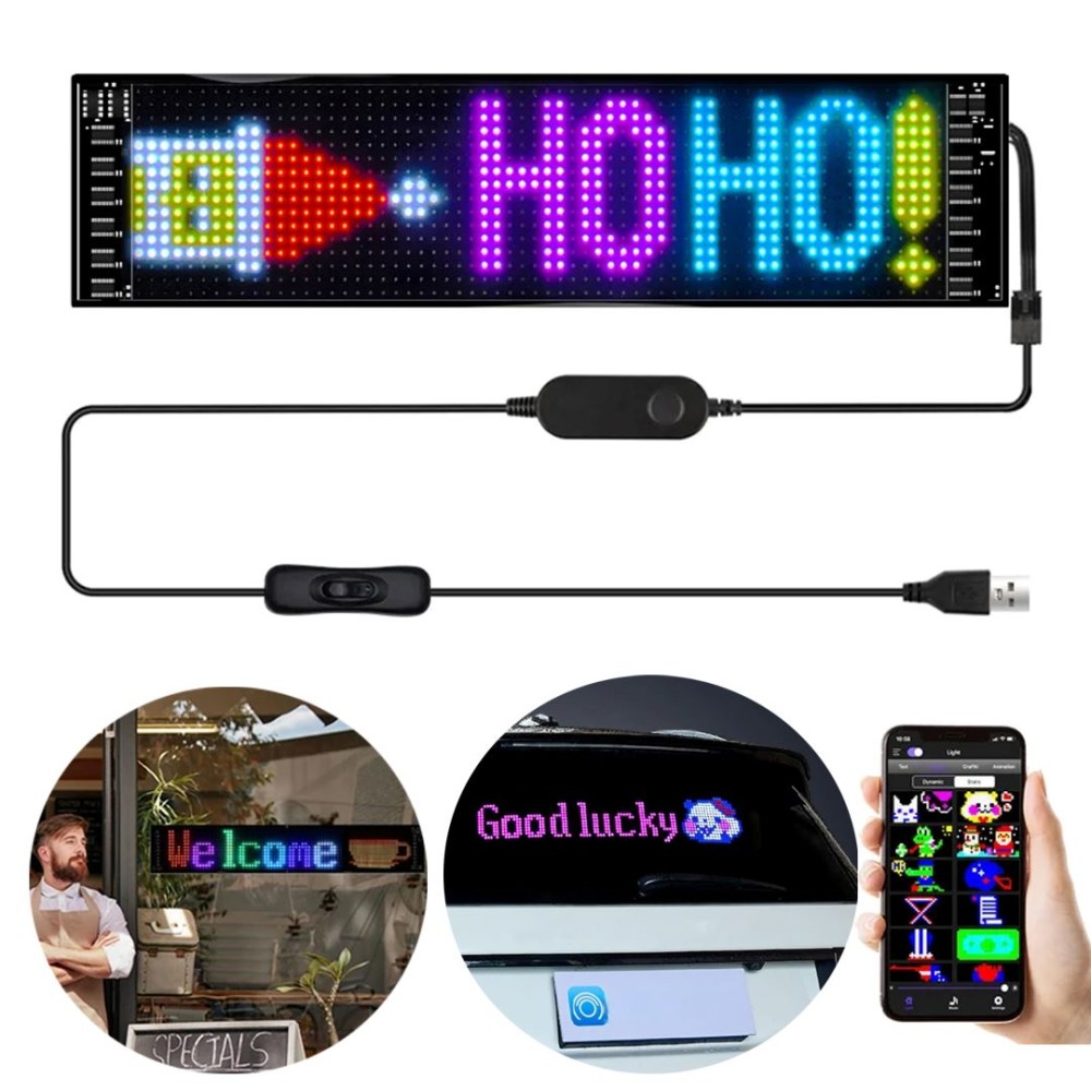 POWERMASTER PM-23821 12x47 cm Ευέλικτη Πινακίδα RGB LED