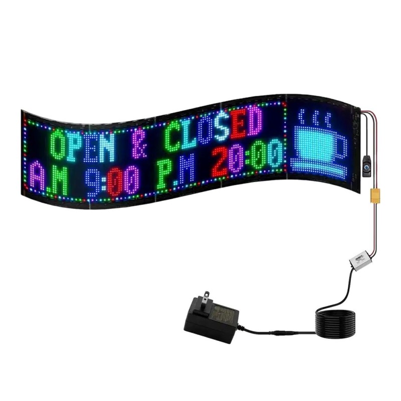 POWERMASTER PM-23826 20x66 cm Ευέλικτη Πινακίδα RGB LED