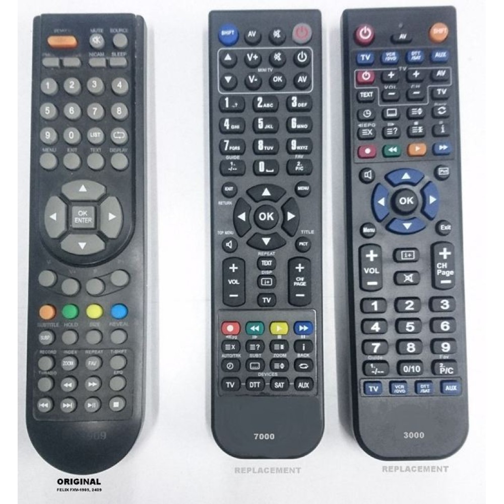 FELIX FXV-2409-1909 REPLACEMENT REMOTE CONTROL