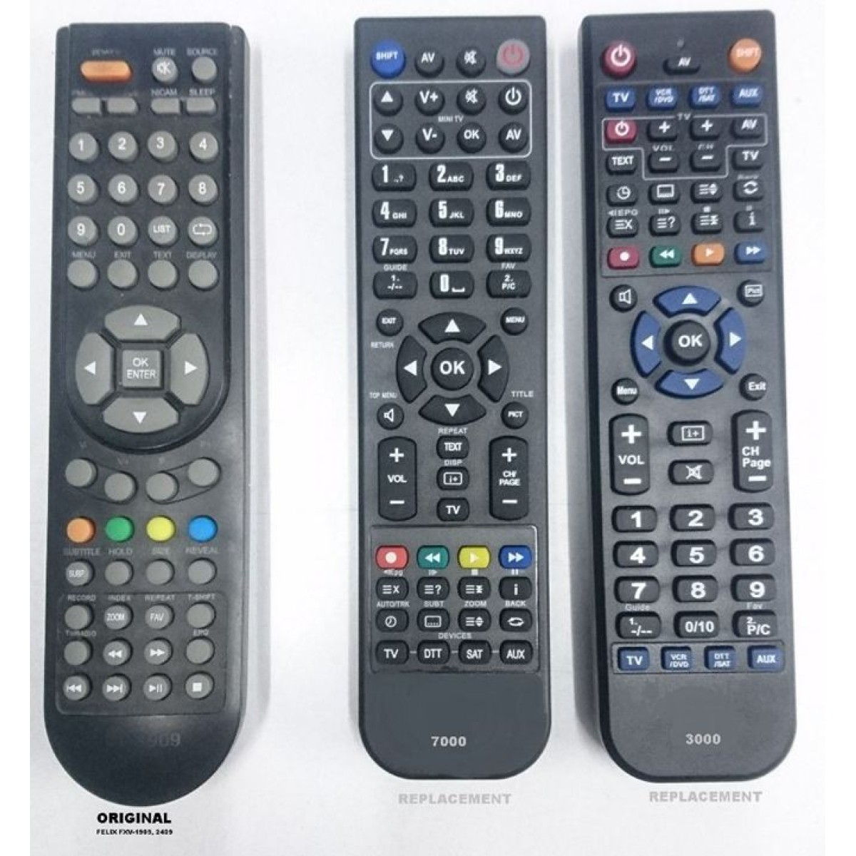 FELIX FXV-2409-1909 REPLACEMENT REMOTE CONTROL