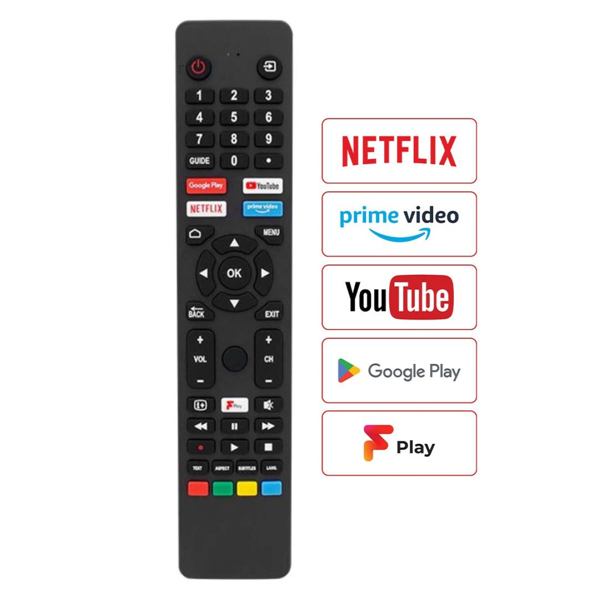 JVC RM-C3250 NETFLIX Google Play Τηλεχειριστήριο Τύπου ORIGINAL