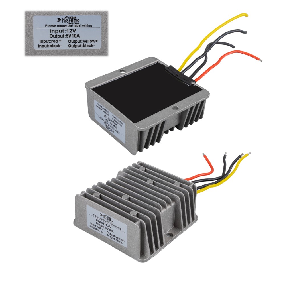 HIGHTEK 12-24 VOLT TO 5 VOLT INVERTER 10A / 50 WATT