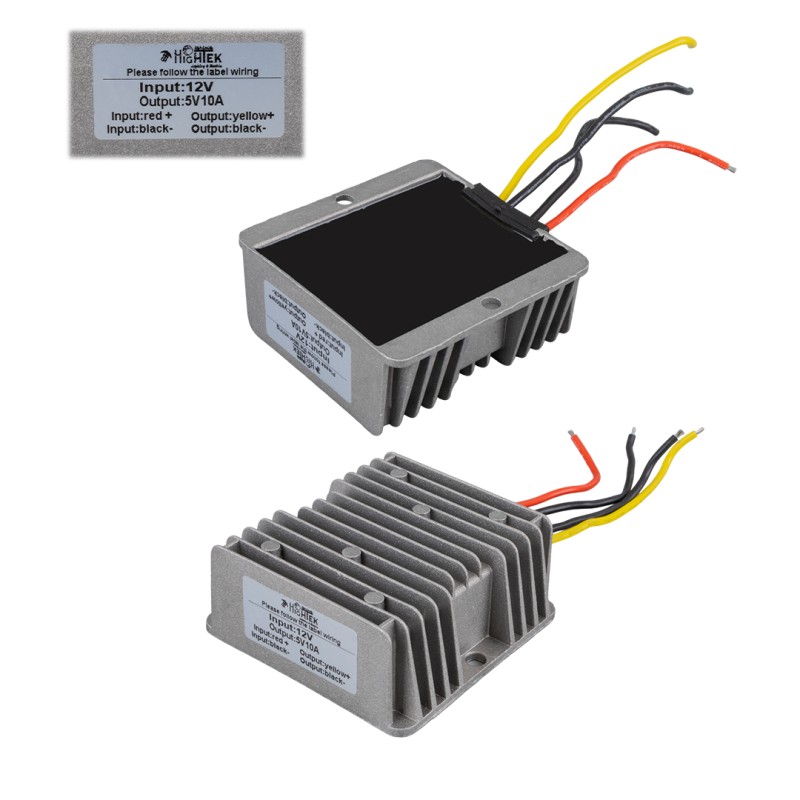 HIGHTEK 12-24 VOLT TO 5 VOLT INVERTER 10A / 50 WATT