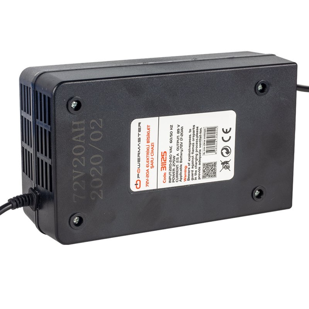 POWERMASTER PM-31125 BIKE CHARGER 72V/20A