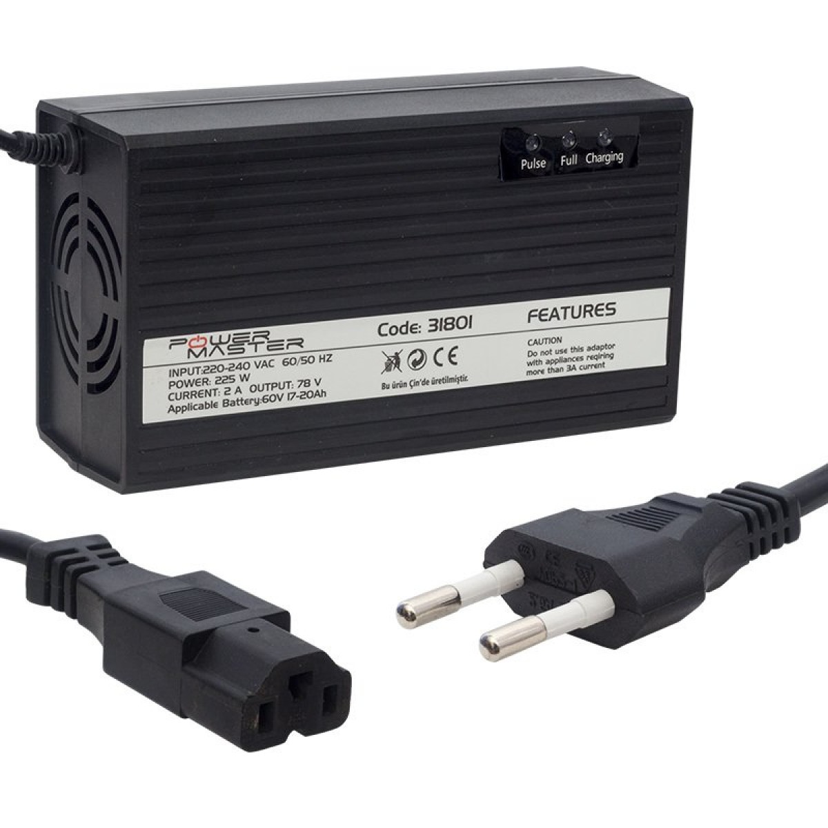 POWERMASTER PM-31801 BIKE CHARGER 60V/20A