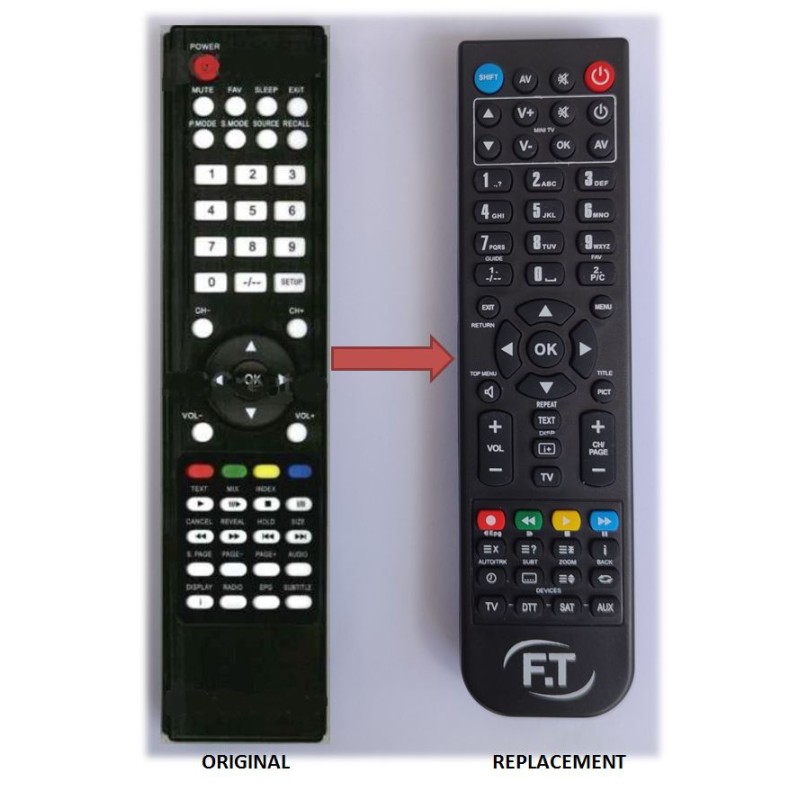 FELIX FXV-3209 REPLACEMENT REMOTE CONTROL