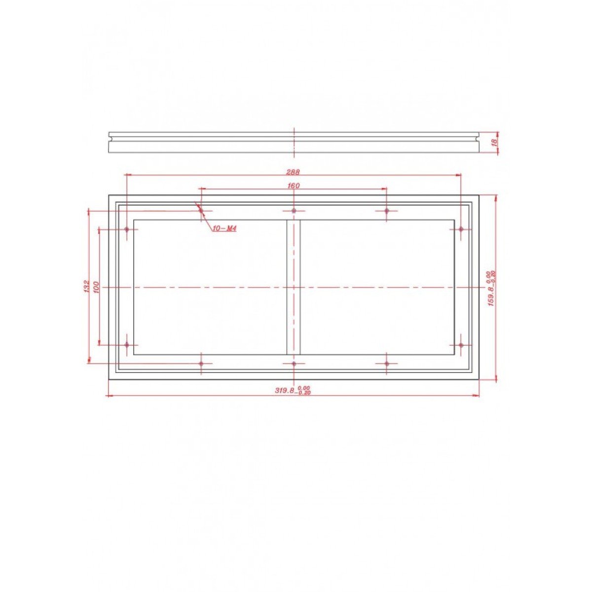 P10 LED MODULE 16X32 WHITE