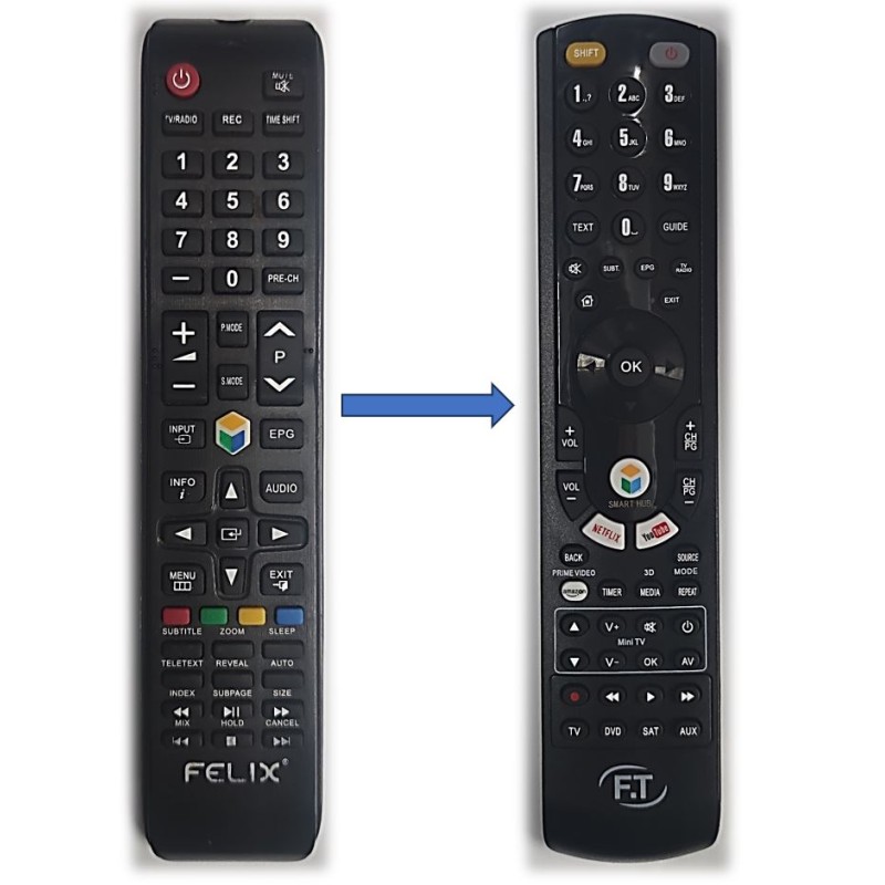 FELIX FXV-3217 REPLACEMENT REMOTE CONTROL